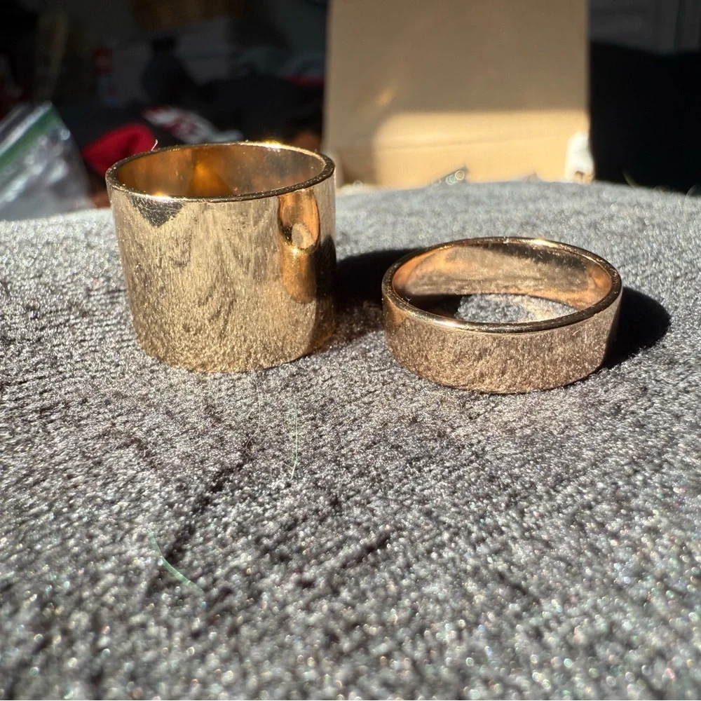 Gold Stacking Rings - Picture 2 of 3